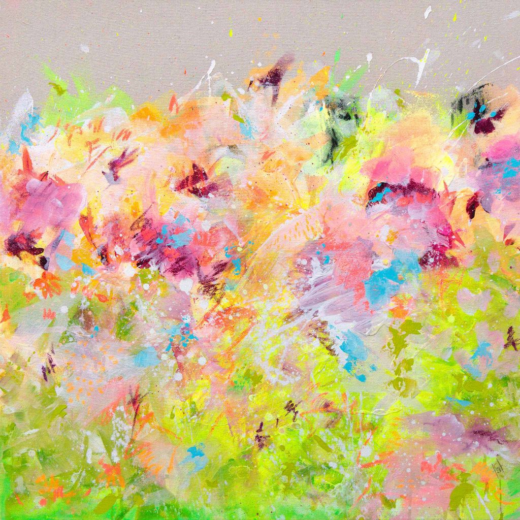 Farbenfrohes Bild mit dem Titel-Smell of summer