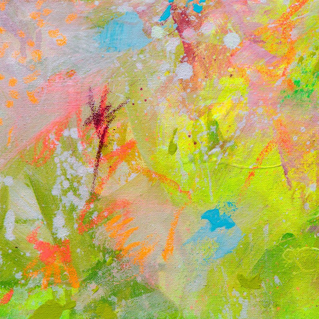 Farbenfrohes Detailansicht des Werkes-Smell of summer