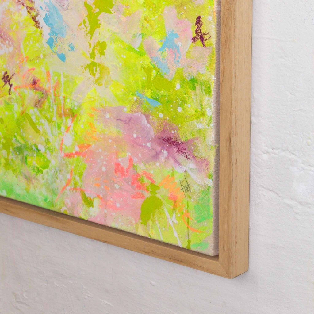 Rahmendetail-Schattenfugenrahmen aus Naturholz