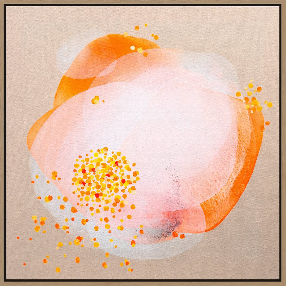 farbenfrohes Bild-in orange